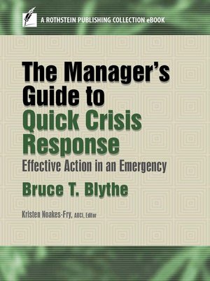 cover image of The Manager's Guide to Quick Crisis Response